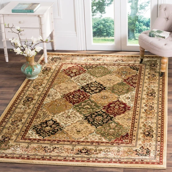 Safavieh Lyndhurst LNH221G 5&3x22 x 7&6x22 Grey, Multi Rug