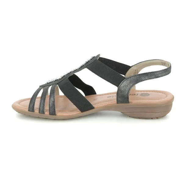 Remonte Odet Dark Grey Womens Comfortable Sandals R3660-45 in Size 41