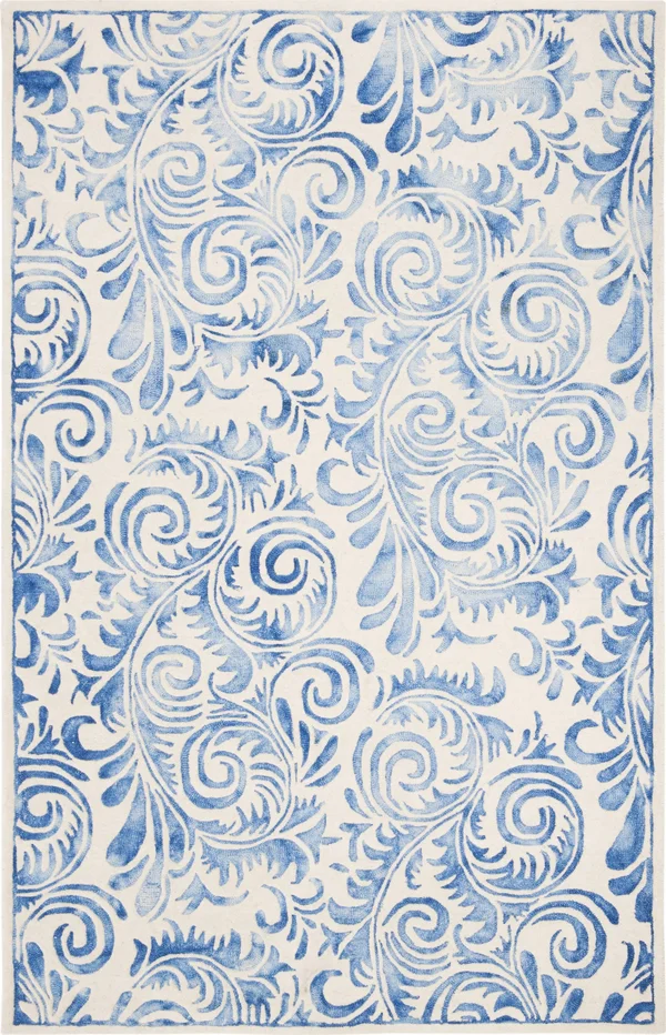 Safavieh Dip Dye DDY212M 4&0x22 x 6&0x22 Blue, Ivory Area Rug