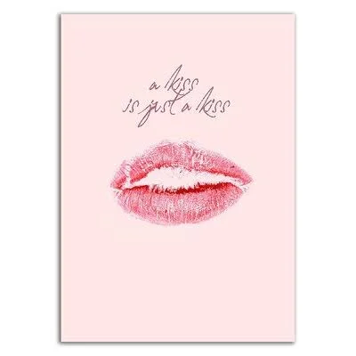 A Kiss Is Just A Kiss by Design Fabrikken - Print Trinx