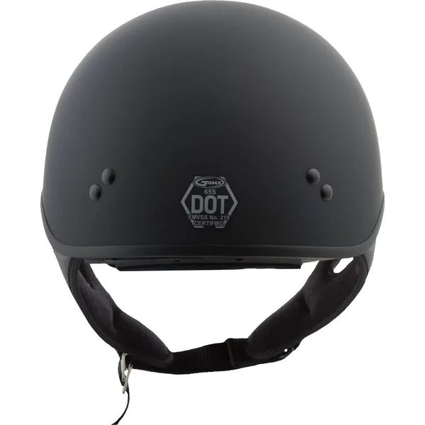 GMAX GM65 Full Dressed Half Helmet Small Black