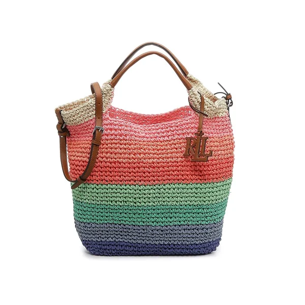 Lauren Ralph Lauren Skyler 29 Hobo Bag - Women's, Multicolor, Size One Size, Handbags, Hobo Bag, Shoulder Bag