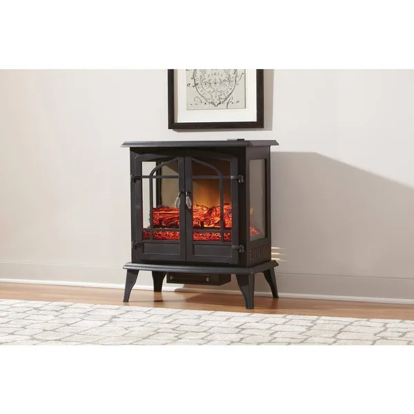 Legacy 1 - 000 Sq. ft. Panoramic Infrared Electric Stove in Black