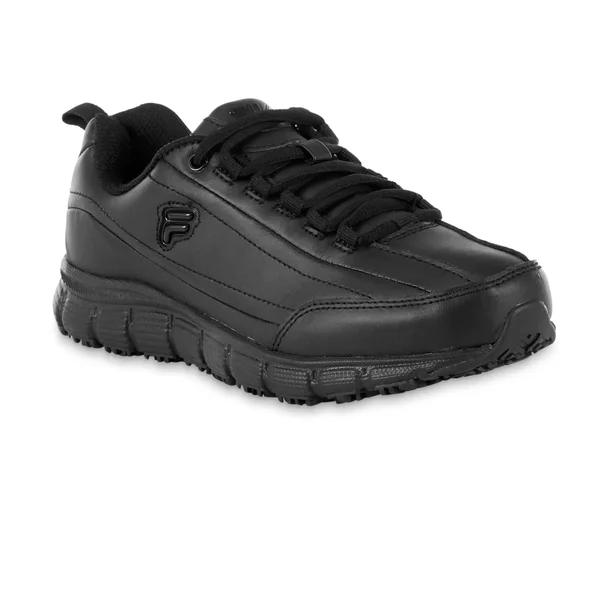 Women's Fila Memory Radiance Slip Resistant, Size: 11, Black