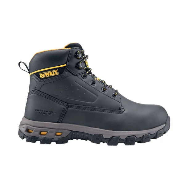 DeWalt Footwear Men's Halogen Aluminum Toe Work Boot - Size: 13, Black Full Grain Leather