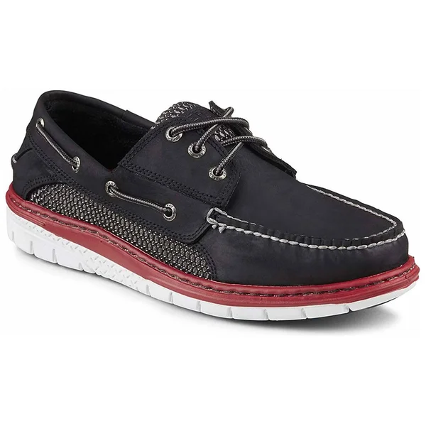 Sperry Top-Sider Men's Billfish Ultralite Black/Red Boat Shoe STS14244