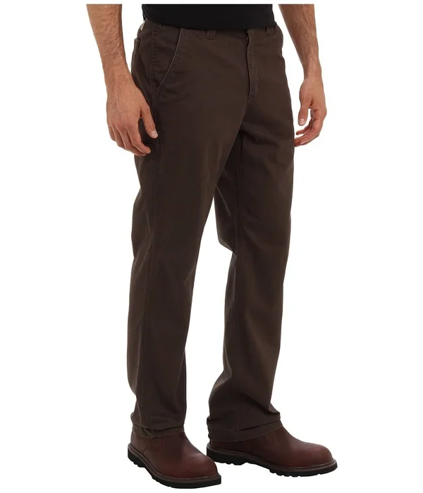 Carhartt Men's Rugged Work Khaki Pants Dark Coffee