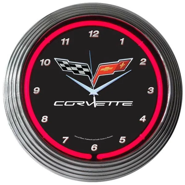 Neonetics 8CORV6 Corvette C6 Neon Clock