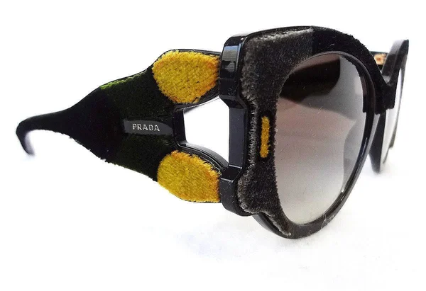 Prada Sunglasses PR 10Us 32V0A7 Black - Gradient Grey