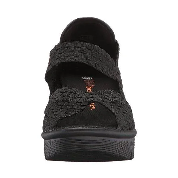 Bernie Mev Women's Halle Wedge Pump - Black, 38 EU/7.5-8 M US
