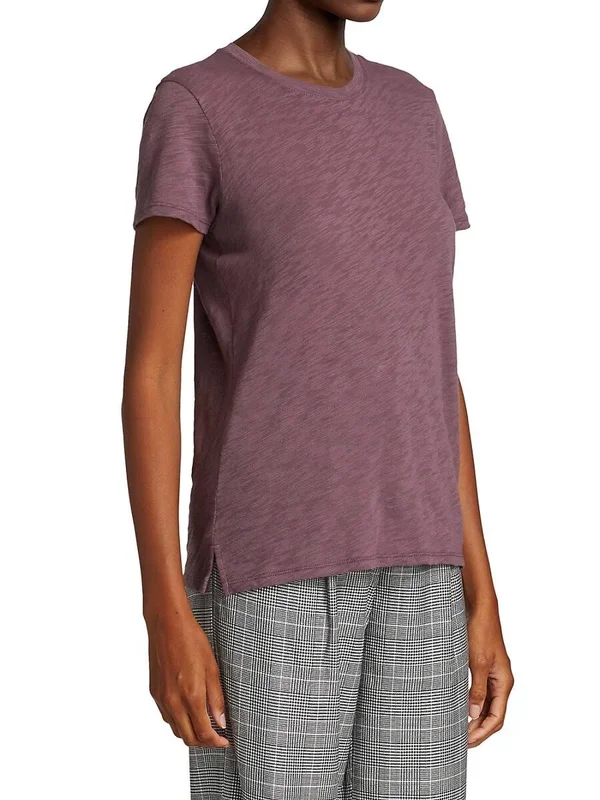 ATM Anthony Thomas Melillo Women's Slub Jersey Schoolboy Crew Neck Tee Agave, M