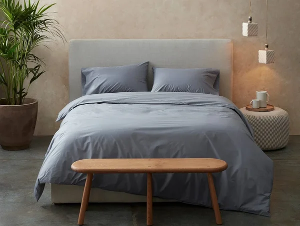 Coyuchi - 300 Thread Count Organic Percale Fitted Sheet Queen Quartz