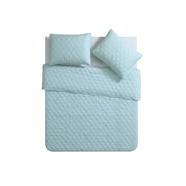 VCNY Home Buckingham Quilted Diamond Coverlet Set, Aqua, Twin XL