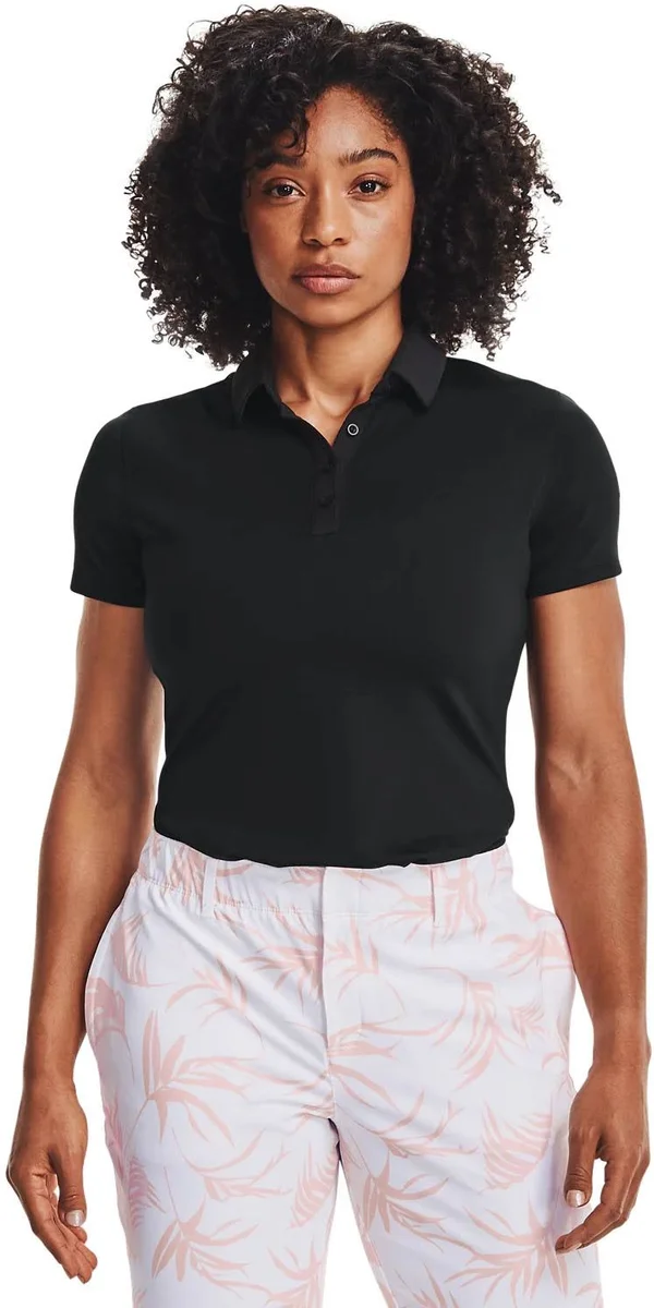 Under Armour Women's Zinger Short Sleeve Polo - Black, XL