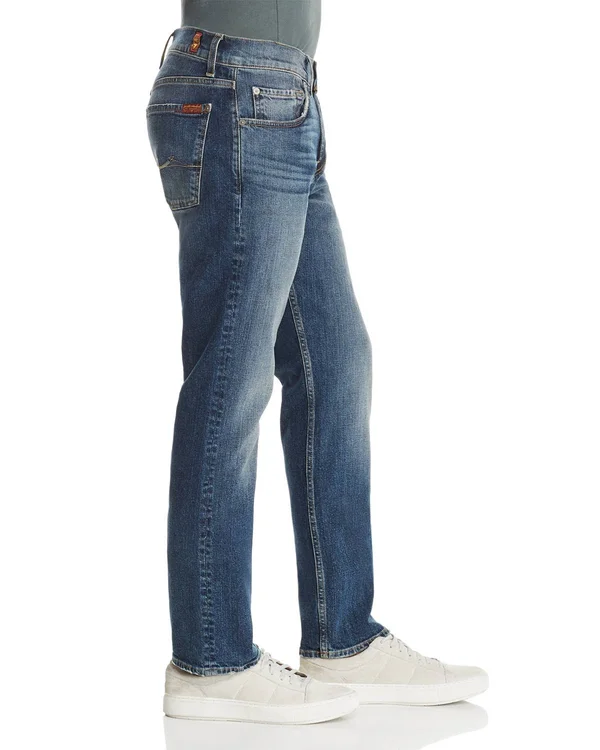 7 for All Mankind Men's The Straight Run Jeans - Runyon - Size 34