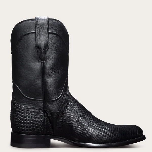 Tecovas - Men's Lizard Roper Boot, Black 11 D-Average