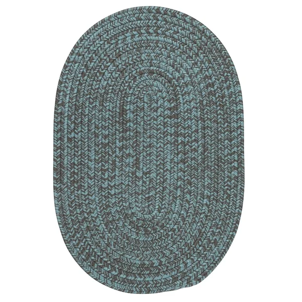 Porch & den Rockspring Braided Polypropylene Indoor/ Outdoor Rug - 6x9 - Blue Gray