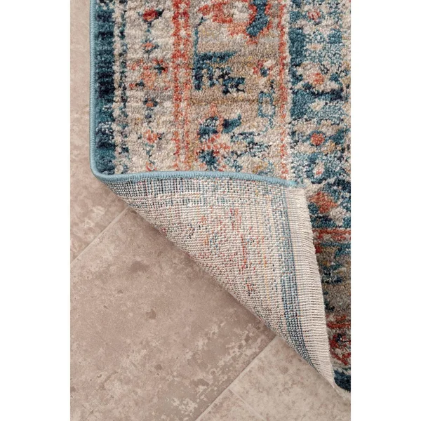 nuLOOM Harley Barbed Mast Medallion Rug, Blue, 4x6 ft