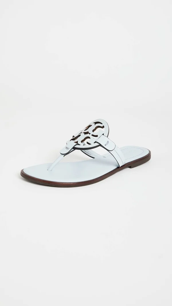 Tory Burch Miller Welt Sandals Spring Blue 10