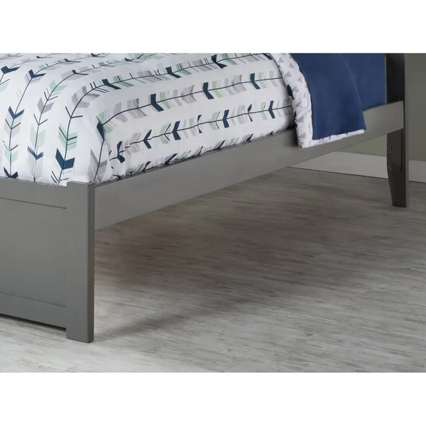 Atlantic Furniture Orlando Platform Bed with 2 Urban Bed Drawers - King, Grey
