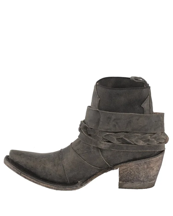 Women's Lane Boots x Junk Gypsy Hwy 237 Bootie - 8.5 M, Black Leather