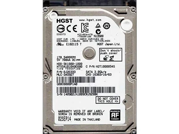 HGST Travelstar 5K1000 Hard Drive 0J22412
