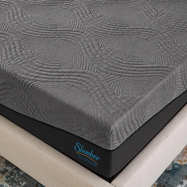Slumber Solutions Active 12-Inch Charcoal Memory Foam Mattress Twin
