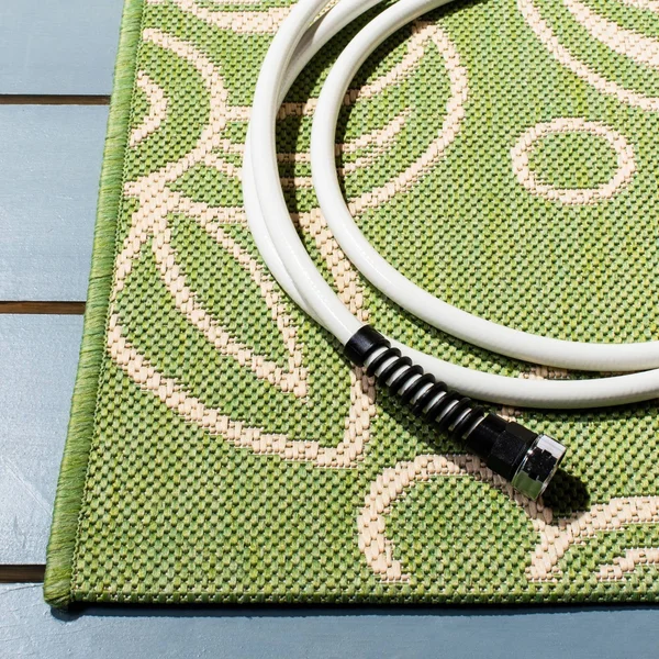 Safavieh Beach House Rug Collection BHS246Y - Green, Beige - 8& x 10&