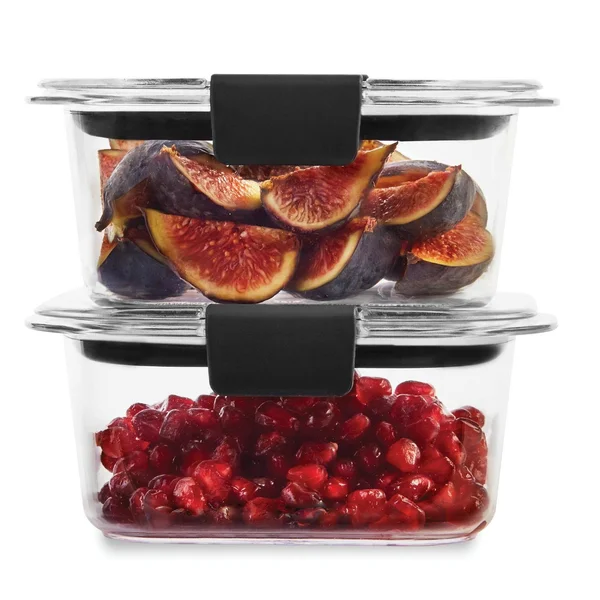 Rubbermaid Brilliance 36-Piece Food Storage Container Set, Clear