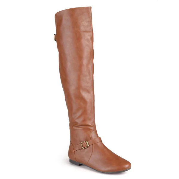 Journee Collection Loft Women's Knee-High Riding Boots - Chestnut - 8