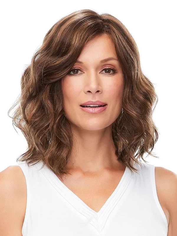 Jon Renau Wigs - Mila Wig by Jon Renau, Petite Cap, WigStudio1.com 4/33, Darkest Brown and Medium Red Blend