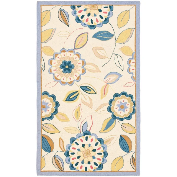 Safavieh Chelsea HK179A 2&6x22 x 8&0x22 Runner Ivory - Blue Area Rug