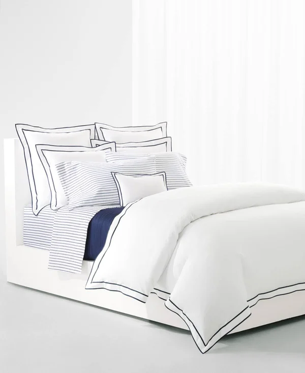 Lauren Ralph Lauren Spencer Stripe King Sheeting Set - Stone Grey