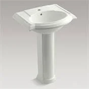 Kohler 2287-1-NY Devonshire Bathroom Sink with Single Faucet Hole - Dune