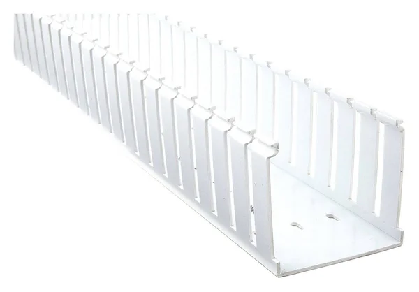 Panduit G1.5X1.5WH6 Wire Duct - wide Slot, White, 1.75 W x 1.5 D