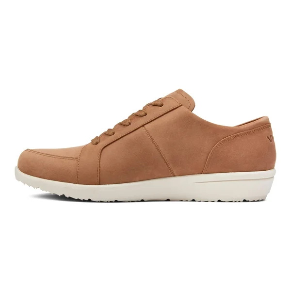 Women's Vionic Abigail Lace Up Sneaker - Size: 6.5, Beige