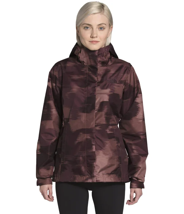 The North Face Venture 2 Jacket - Women's Marron Purple Vapor Ikat Print - L