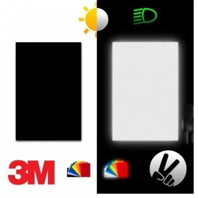 3M 580 Series Black Scotch Reflective Tape (It Reflects White) 1220 mm - 3M Series 580 Scotchlite Reflective and Graphic Tapes