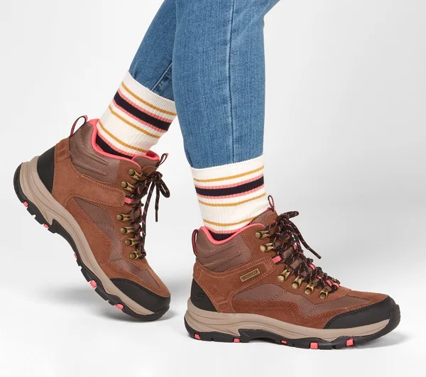 Skechers Women's Relaxed Fit Trego Base Camp Hiking Boot, Tan