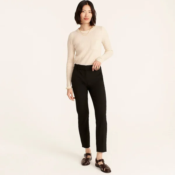 J.Crew Womens Cameron Slim Crop Pant in Four-Season Stretch (Size 16)
