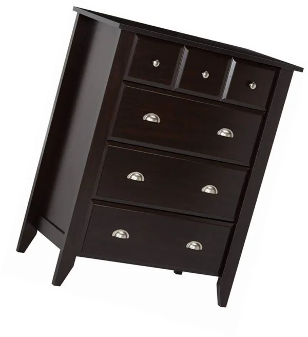 Sauder Shoal Creek 4 Drawer Chest - Jamocha Wood