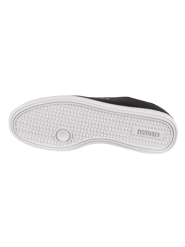 Lacoste Graduate BL 1 Black White Leather Mens Trainers, 7 UK