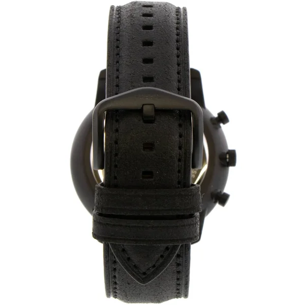 Fossil Neutra Chronograph Leather Watch - Black, Men's