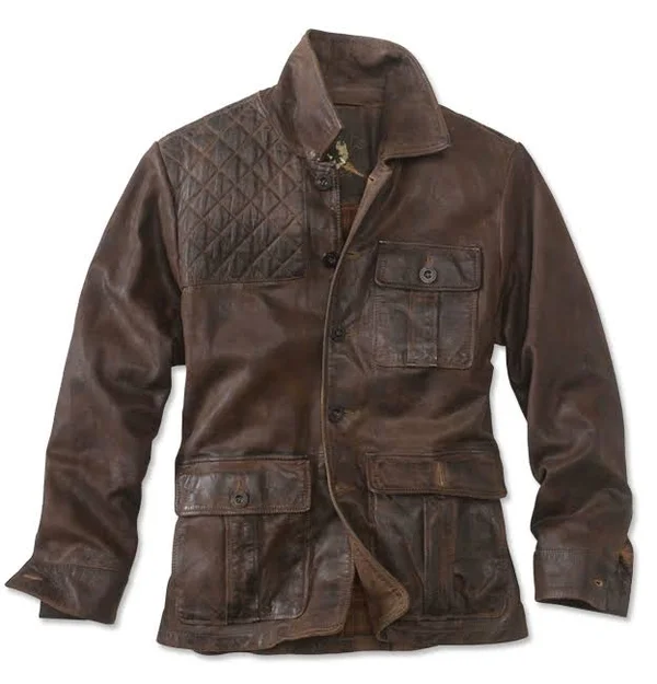 Redfield Leather Jacket For Men, Brown, Size Medium, Orvis