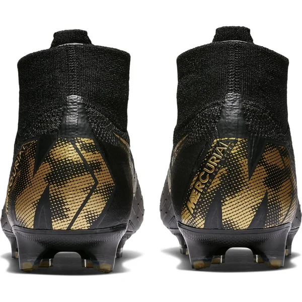 Nike Mercurial Superfly 6 Elite Firm Ground Soccer Shoes - in Black/Gold, Size 8