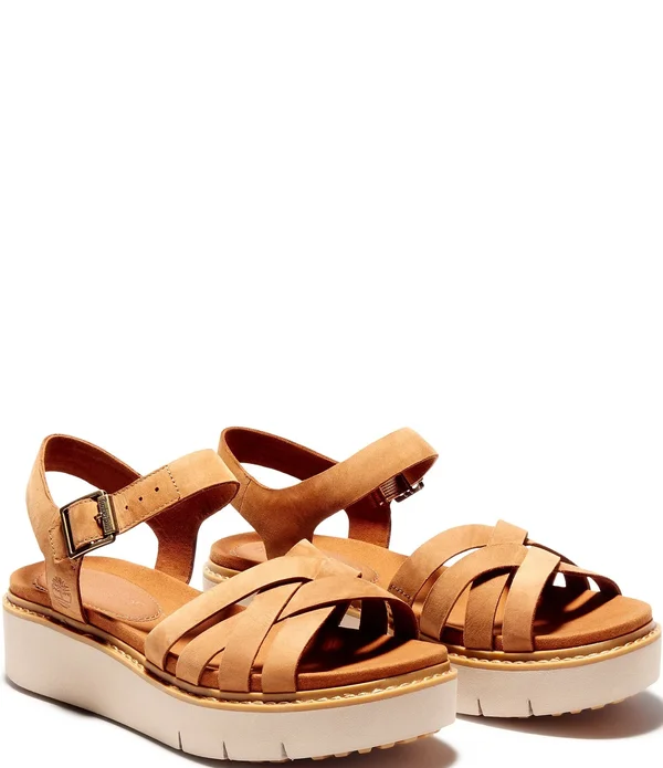 Timberland Safari Dawn Multi-Strap Sandal 6.5 Women's Black