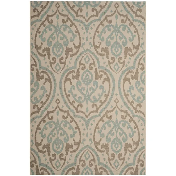 Safavieh Martha Stewart MSR4114-21312 5&3x22 x 7&7x22 Beige, Aqua Area Rug