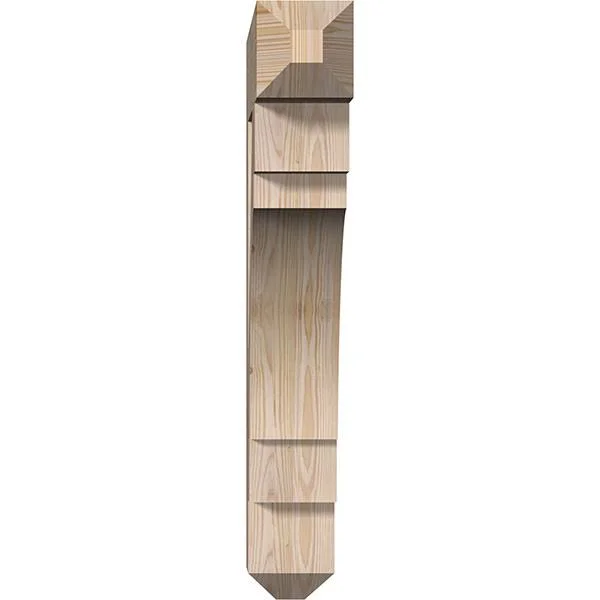 5 1/2x22W x 30x22D x 36x22H Merced Craftsman Smooth BRACKET, Douglas Fir