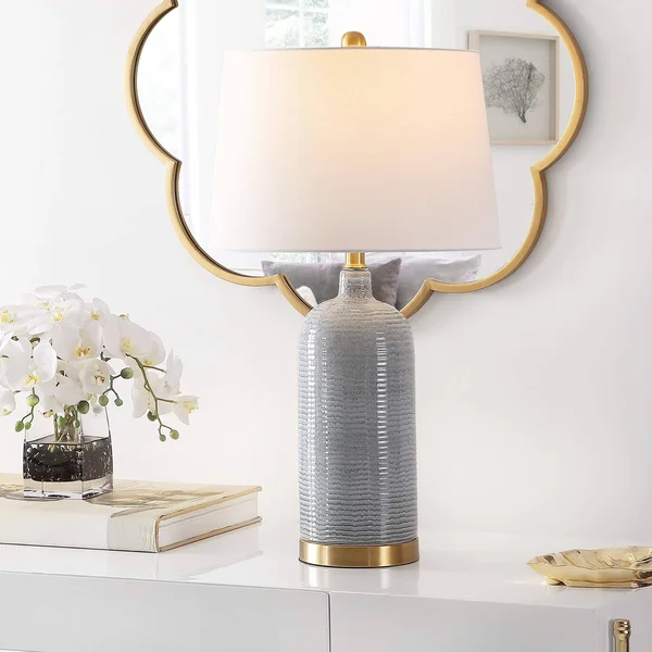 Safavieh TBL4303A Stark Glass Table Lamp Blue