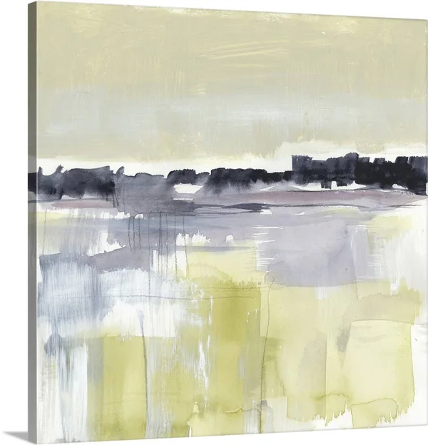 Violet and Olive Field I - Canvas Wall Art, 16x16, Great Big Canvas